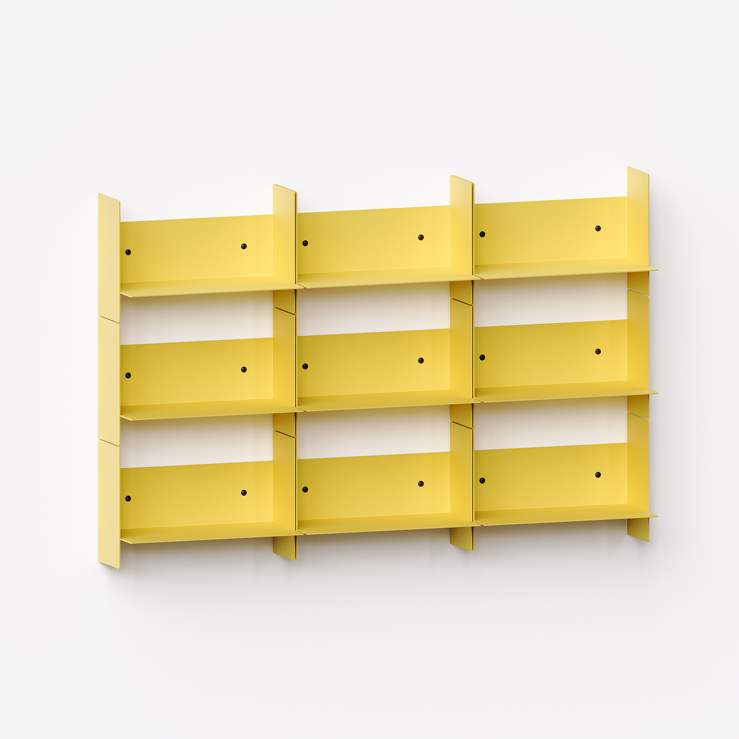 PLI steel wall bookcase - 30 to 60cm