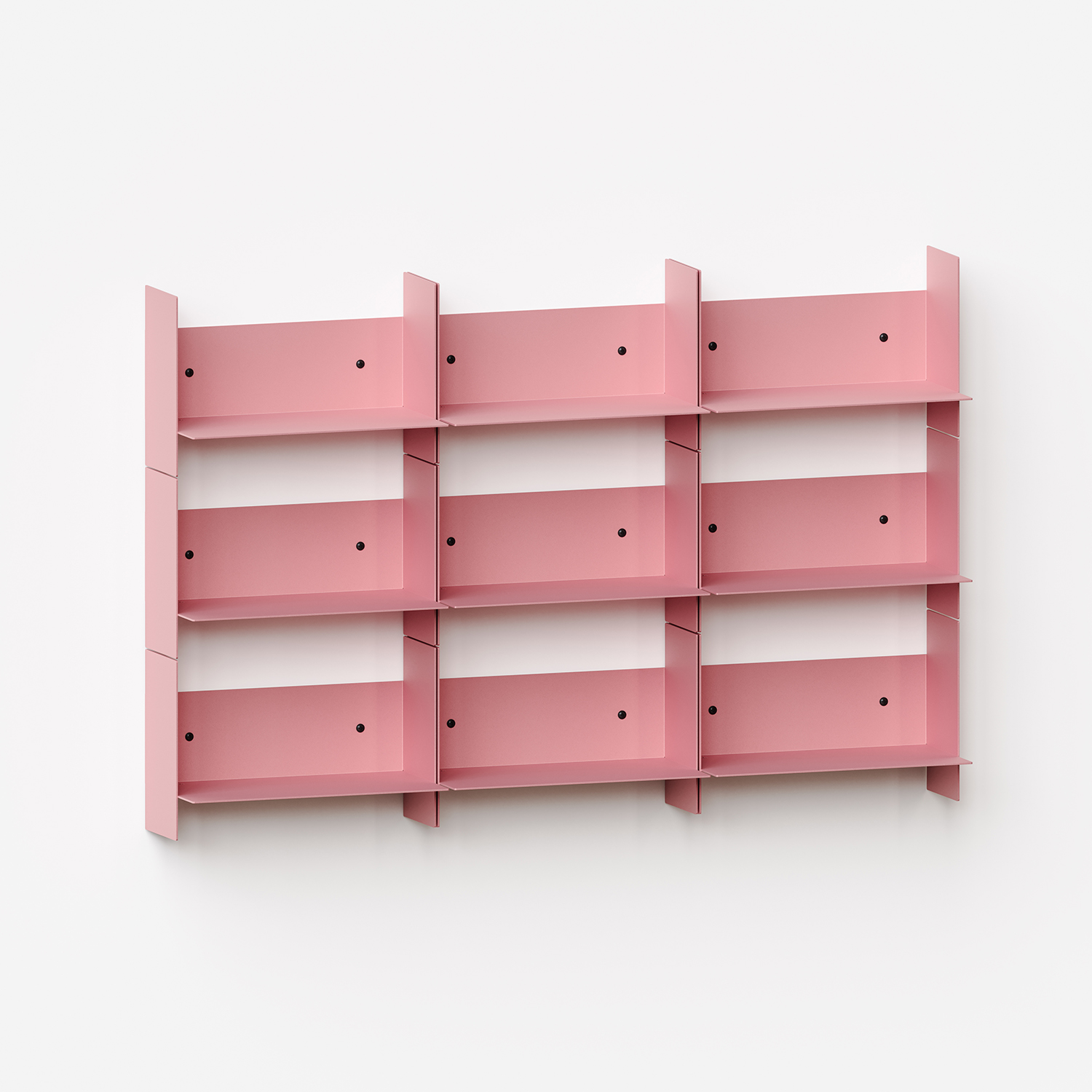 PLI steel wall bookcase - 30 to 60cm