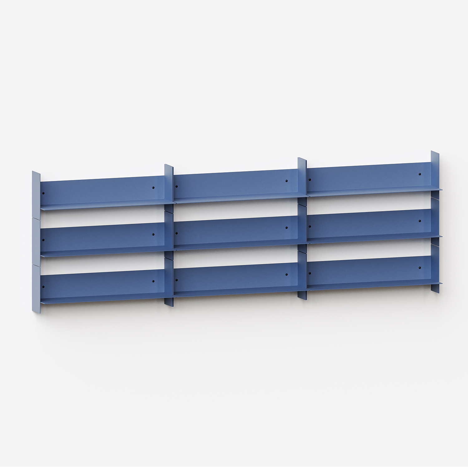 PLI steel wall bookcase - 30 to 60cm