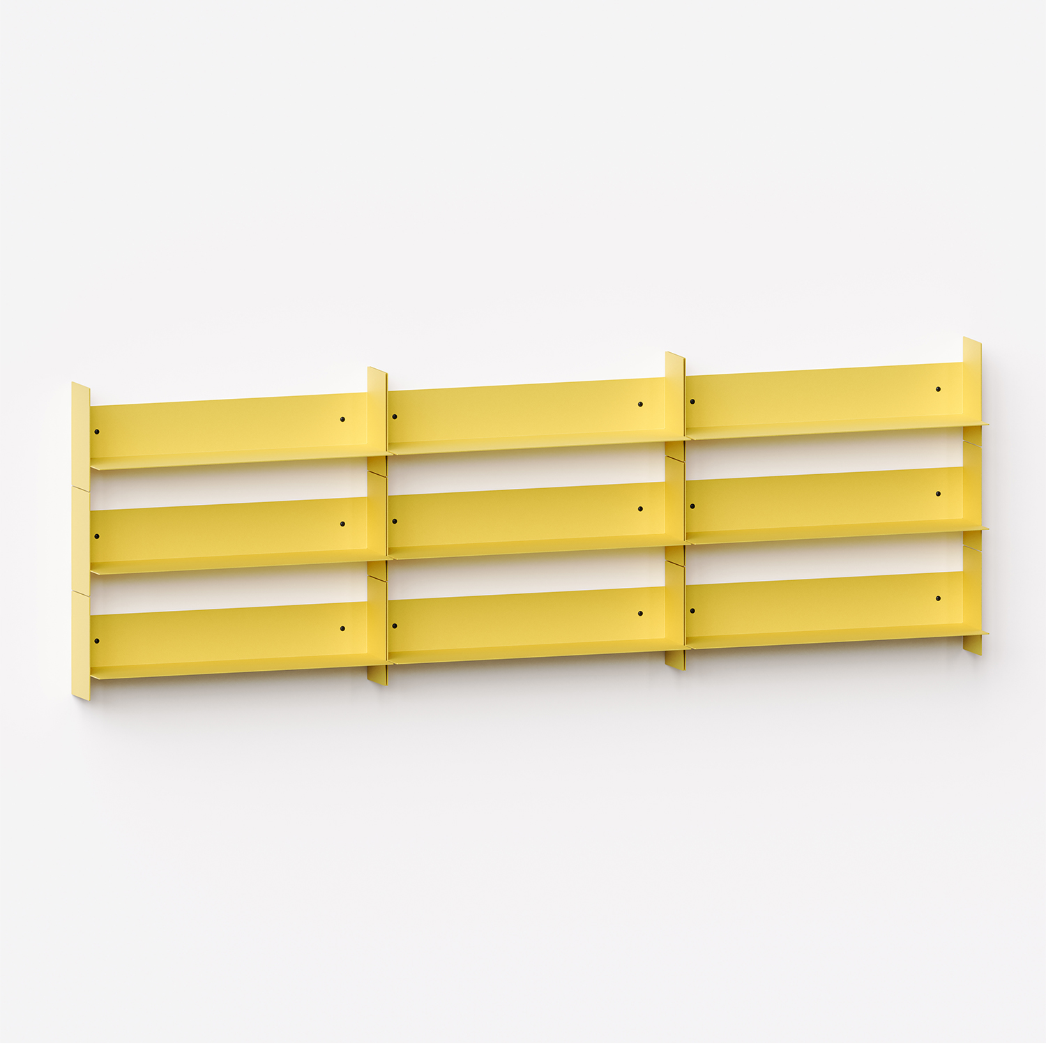 PLI steel wall bookcase - 30 to 60cm