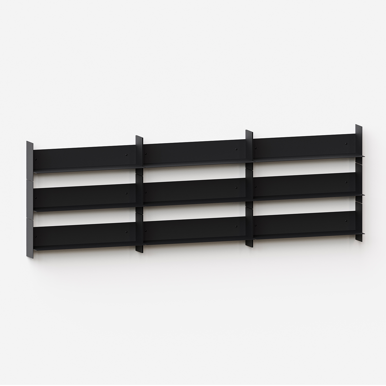 PLI steel wall bookcase - 30 to 60cm