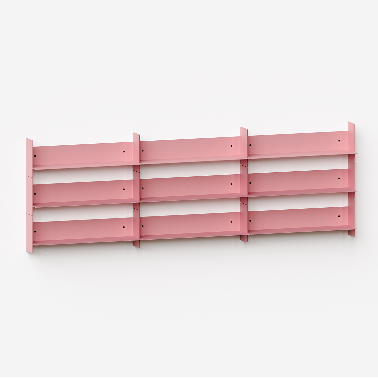 PLI steel wall bookcase - 30 to 60cm