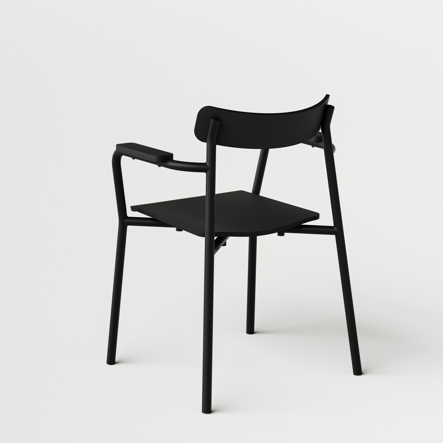 ÉTUDE chair with armrests - eco-certified wood