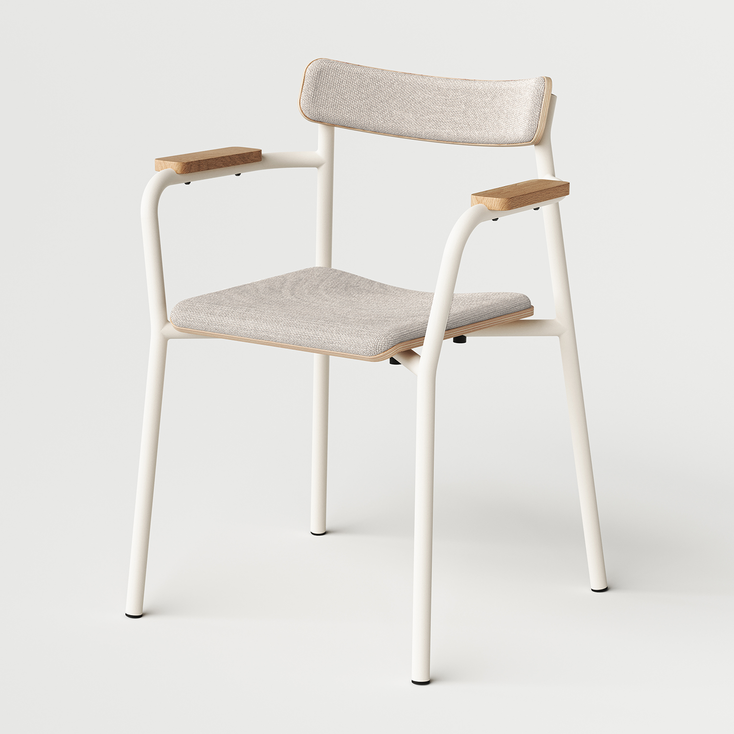 ÉTUDE chair with armrests - recycled fabric