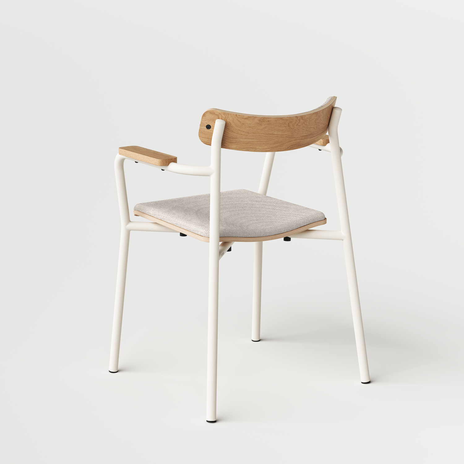 ÉTUDE chair with armrests - recycled fabric