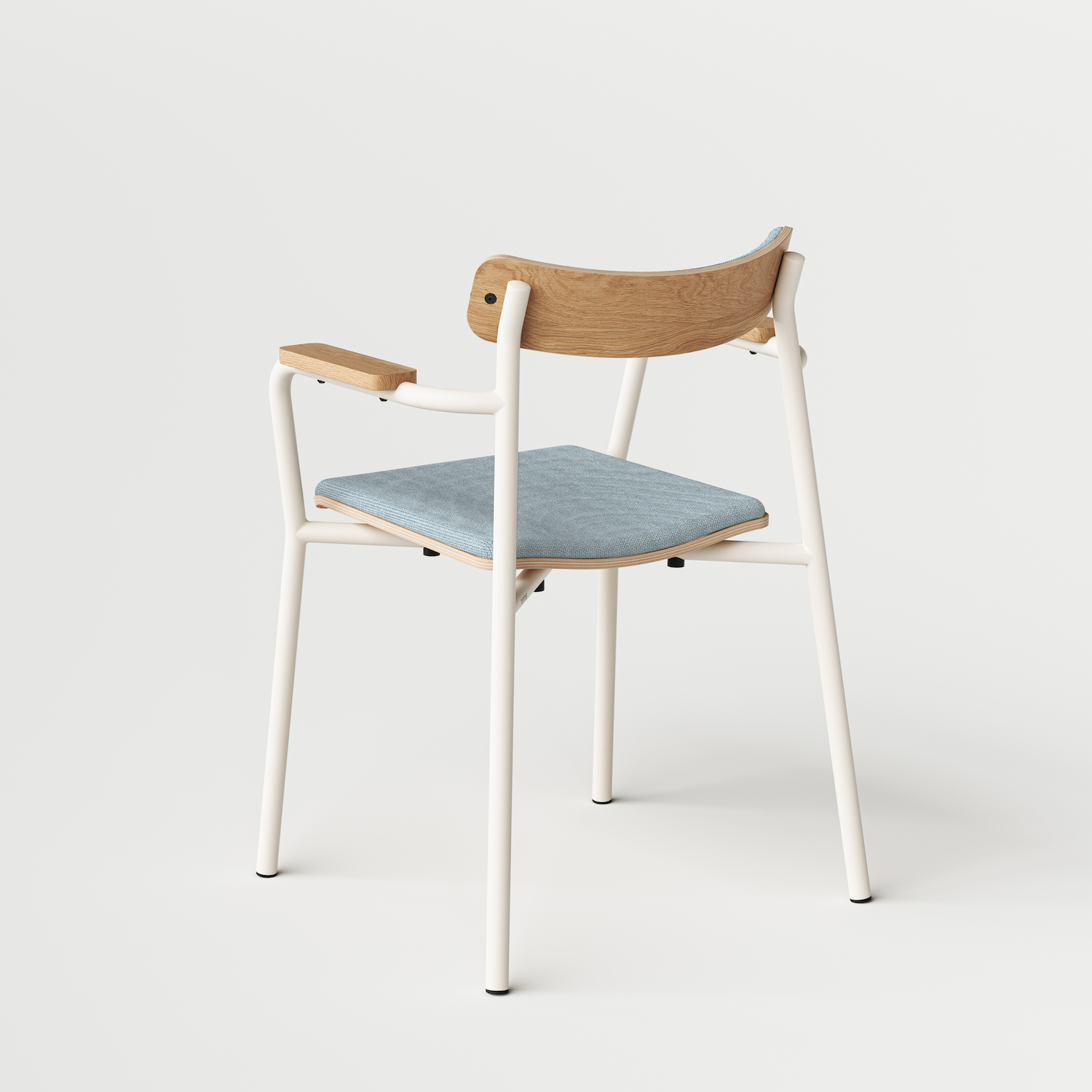 ÉTUDE chair with armrests - recycled fabric