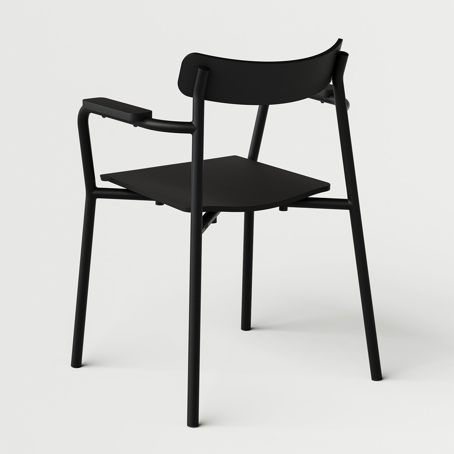 ÉTUDE chair with armrests - eco-certified wood