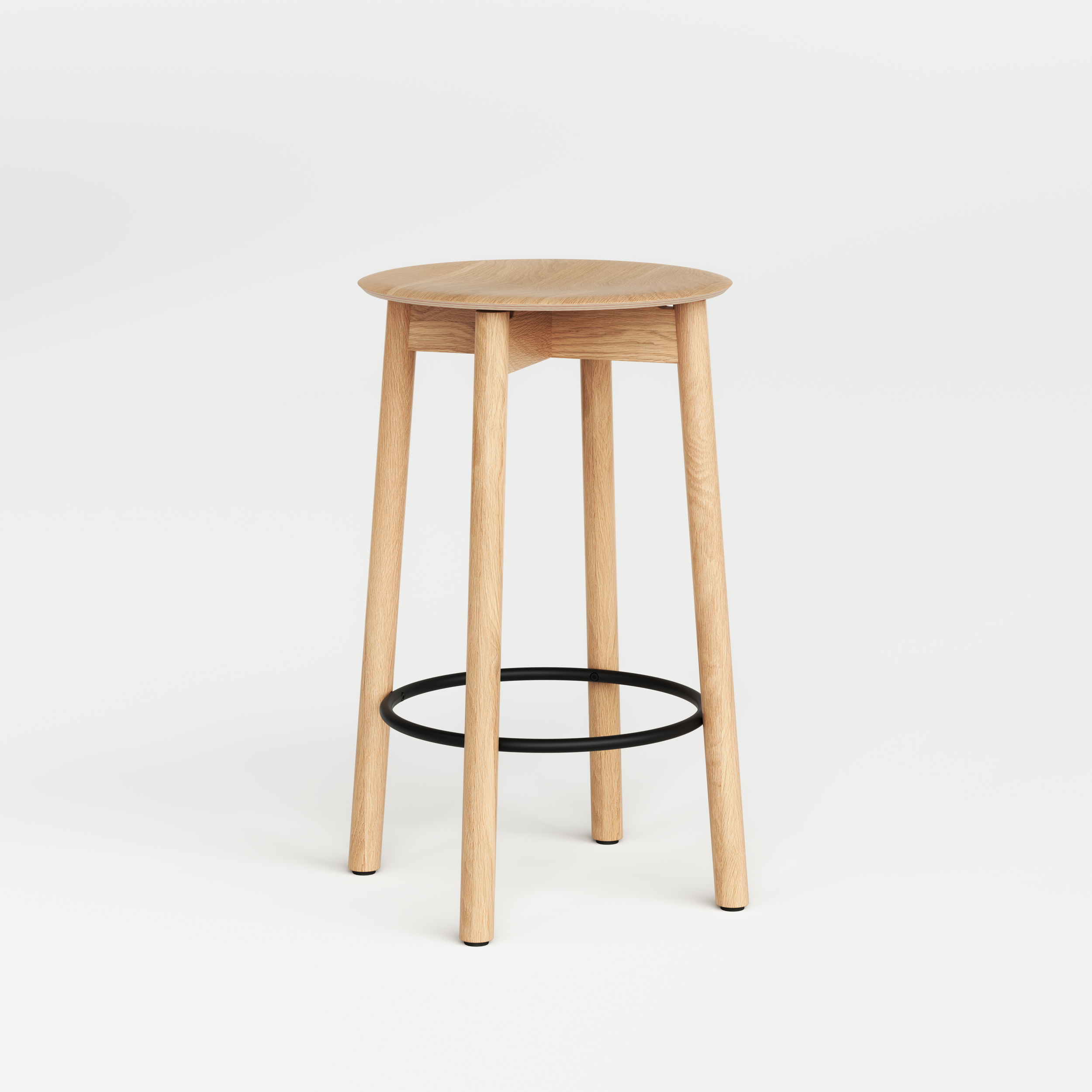 SSD full wood bar stool - eco-certified wood