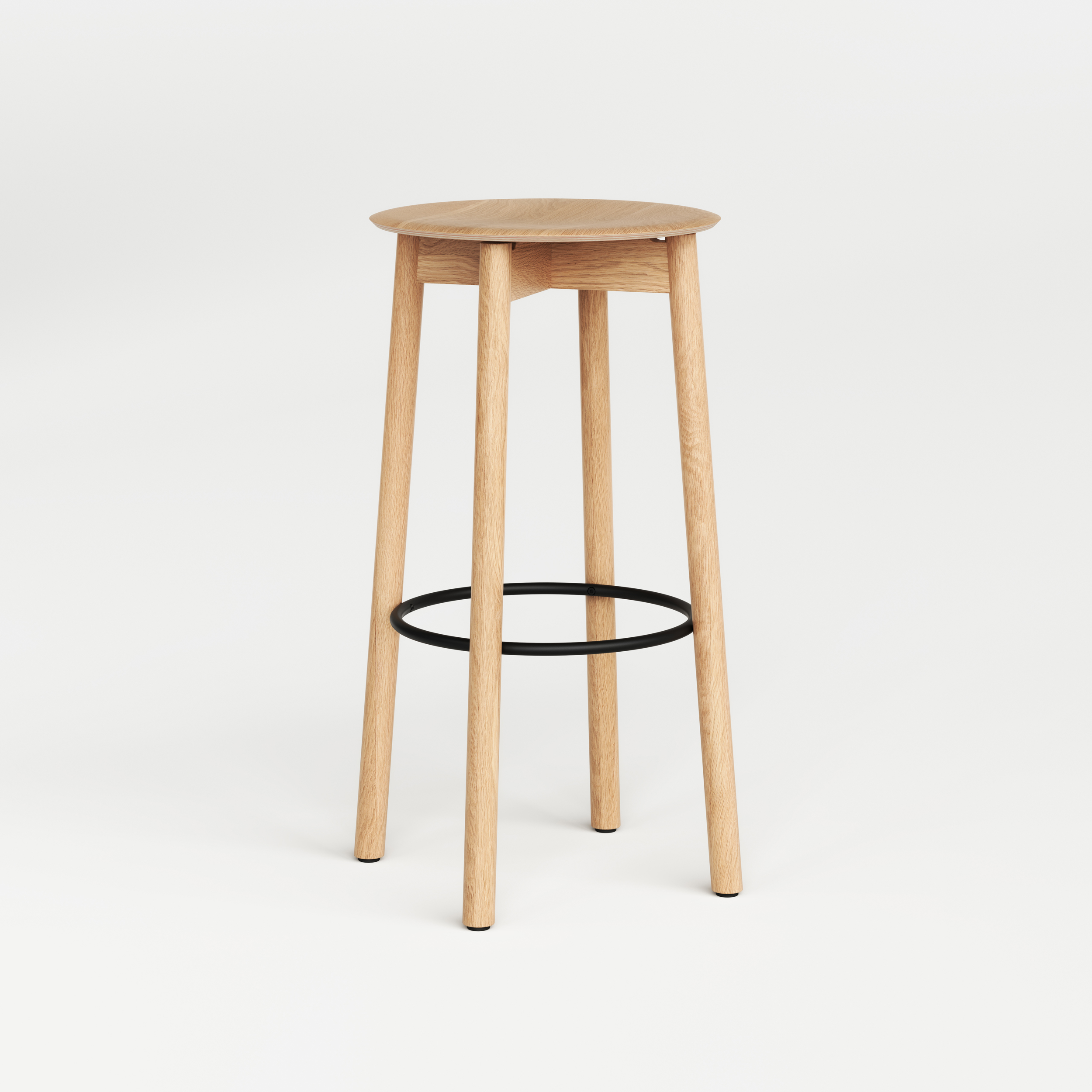 SSD full wood bar stool - eco-certified wood