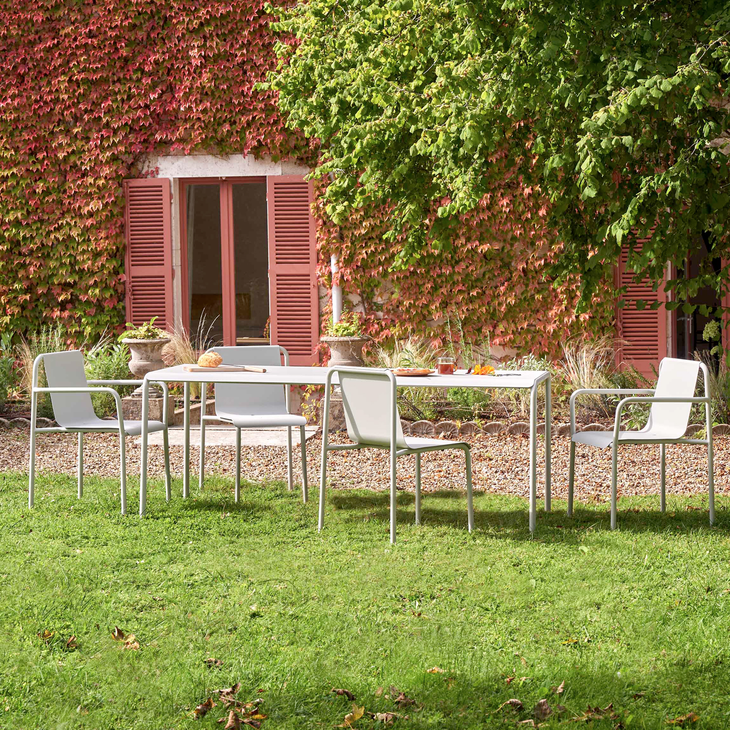 Gartenstuhl PANORAMA - pulverbeschichteter Stahl